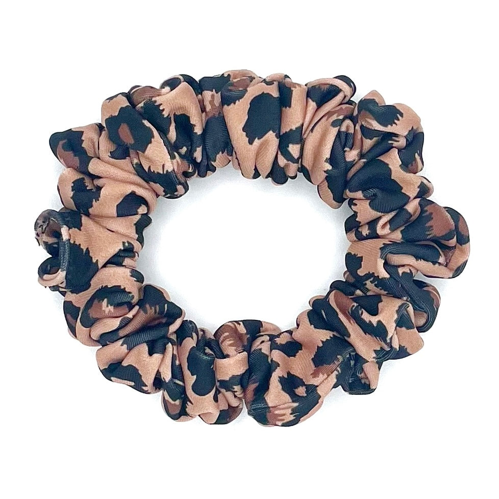 Leopard Print Skinny Scrunchie